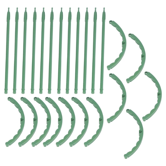 Estaca para plantas de jardín, 12 juegos de estacas de soporte para plantas, soporte para plantas semicircular, probado profesionalmente