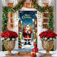 thumbnail image 1 of Funda Navideña para Puerta con Diseño de Papá Noel, 89 X 183 Cm (35 X 72 Pulgadas), Decoración Festiva | Tela de Poliéster Resistente | Fácil Instalación | Apta para Uso Interior y Exterior | Multico, 1 of 6