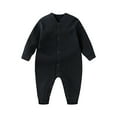 thumbnail image 2 of XIMIN Baby Cute Graphic Onesie Outfits, Infant Boys Girls Soft Cotton Jumpsuits, Button Down Long Sleeve Bodysuit, 2 of 7
