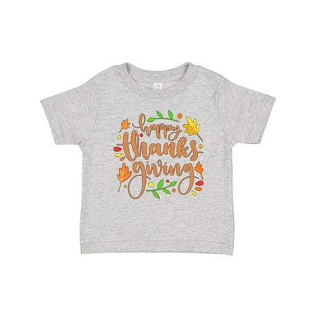

Inktastic Happy Thanksgiving Fall Design with Leaves Gift Baby Boy or Baby Girl T-Shirt