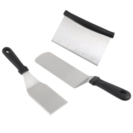 FENGGUIQU 1Set Home Cooking Shovels Stainless Steel with Comfortable Grip for Frying Steak and Vegetables