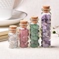 thumbnail image 2 of 1 botella de deseos de cristal natural para decoración del hogar, piedra curativa, piedras pulidas naturales, botella de la suerte a la deriva, regalos de cumpleaños, 2 of 5