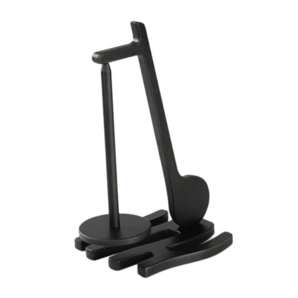 KLKCMS Support de Fil en Bois Compact pour Tricotage Couture Mère Noir