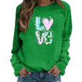 thumbnail image 4 of EHQJNJ Chandails en Molleton Oversize pour Femmes Col Rond Manches Longues Pull Imprimé Saint-Valentin Col Rond Manches Longues Blouse Pull Décontracté (Style 03), 4 of 4