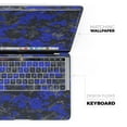 thumbnail image 4 of DesignSkinz Bright Royal Blue and Gray Digital Camouflage Full-Body Skin Decal Wrap Cover for MacBook Air 13” 2020 (A2179), 4 of 9