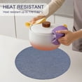 thumbnail image 5 of VCVCOO Reversible Heat Resistant Cloth Placemats Set of 6 - Polyester Linen Blend Machine Washable, 5 of 10