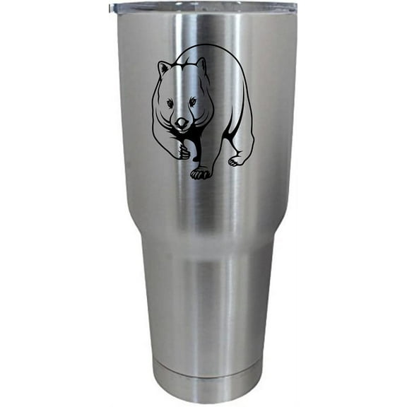 Wombat Body Zoo Animal Themed Etched 30oz Stainless Steel Tumbler