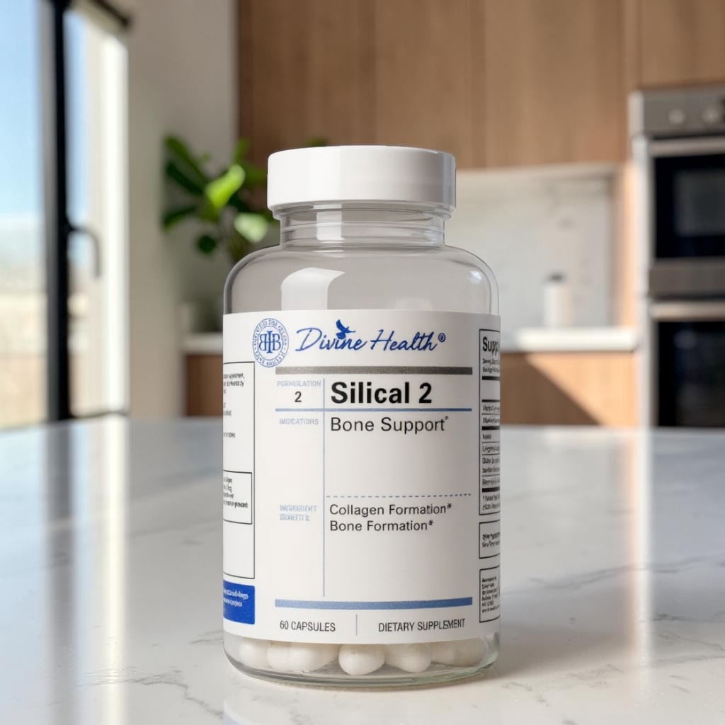 Dr. Colbert, MD Silical 2 | by Divine Health | Formulated by Dr. Chad Price, MD | Supports Bone Flexability & Collagen Production | 60 Capsules