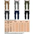 thumbnail image 3 of Frontwalk Men Tactical Pant Mid Waist Bottoms Solid Color Cargo Pants Men's Casual Military Trousers Straight Leg Light Gray 3XL, 3 of 3