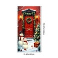 thumbnail image 3 of Hometravel Large Christmas Door Cover, Festive Seasonal Entryway Decoration, Holiday Theme Fabric Wall Hanging for Home and Party, 3 of 6