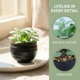 thumbnail image 2 of REGALWOVEN Gothic Humanoid Artificial Succulent, Sitting Person Small Faux Greenery for Desk, Shelf 3.14 in Jade Leaf Bright Green, 2 of 5
