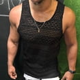 thumbnail image 2 of Camisa de encaje para hombre Nikou sin mangas hueca, 2 of 4