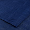 thumbnail image 4 of Sheer Tiers Faux Linen Semi-Transparent Rod Pocket Short Windows Treatment Curtains Set for Small Windows, (27"W x 36"L, Navy Blue), 4 of 4