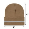 thumbnail image 2 of TOPTIE Adult Reflective Knit Beanie Hat Warm Winter Skull Cap for Men & Women Night Running, Cycling, Work Headwear-Grey, 2 of 7