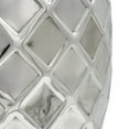 thumbnail image 4 of 20 Inch Stool Table, Modern, Aluminum Metal, Drum Shape, Elegant Silver- Saltoro Sherpi, 4 of 5