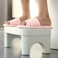 thumbnail image 4 of MesaSe Toilet Stool Clearance Folding Toilet Stool Squatting Poop Stool Bathroom Potty Step Stool for Adults Seniors Kids Toilet Assistance Steps Step Stool Fits All Toilets Detachable＆, 4 of 6