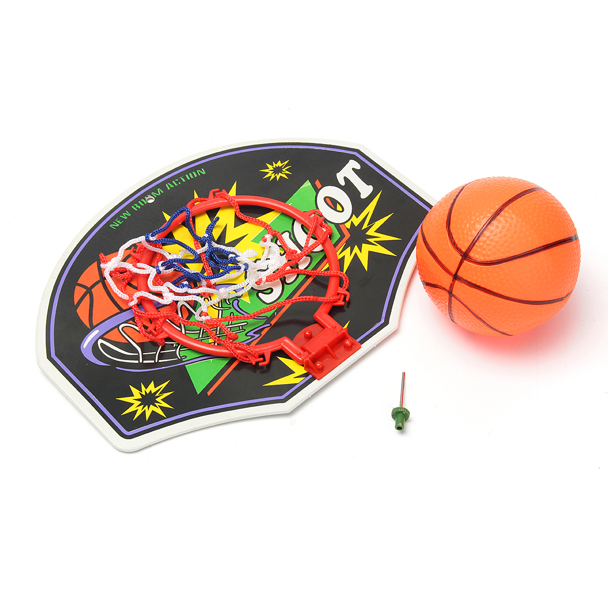 Mini Hoop Backboard Net Set With Mini Basketball Indoor Game Toy Gift