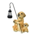 thumbnail image 2 of colaxi Garden Solar Statue Light Lawn Lawn Ornament Patio Gift Dog Figurine Lantern Yellow 28x12x34cm, 2 of 10