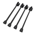 thumbnail image 1 of Foldable Table Legs, 4PCS Silicone Iron Collapsible Furniture Legs with Thickened Base for Coffee Table Camping Table, Black, 1 of 7