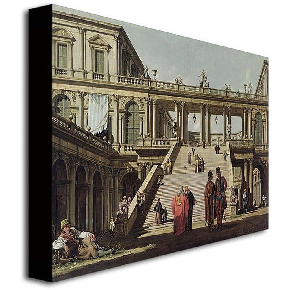 Trademark Fine Art "Castle Courtyard, 1762" Canvas Wall Art by Canatello