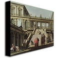 thumbnail image 2 of Trademark Fine Art "Castle Courtyard, 1762" Canvas Wall Art by Canatello, 2 of 2