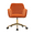 Orange, variant on Sesslife Large Velvet Fabric Swivel Task Chair for Home Office, Ergonomic Comfortable Chair, Comfy Chair, Orange
