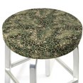 thumbnail image 3 of Balery Green Snake Skin Fundas de asiento para taburete de bar redondo de tela de terciopelo ajustables que protegen de arañazos y manchas para sillas de 14 a 17 pulgadas.-14 inch, 3 of 7