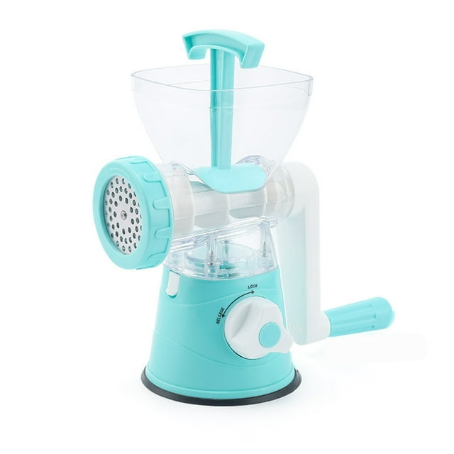 SDNall Heavy Duty Manual Meat Grinder with 3-In-1 Function, Stainless Steel Blades for Meat, Sausage and Vegetables, Easy To Clean and Compact Storage