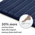 thumbnail image 4 of Microdry Luxury Charcoal-Infused Memory Foam Bath Mat with GripTex Skid-Resistant Base, 21" x 34", Blue, 4 of 8