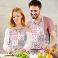 thumbnail image 3 of Pioneer Flower Floral Print Pattern Apron for Women and Men, Cotton Linen Waterproof with Pockets, Adjustable, 33x27 Inch for Kitchen, Gardening, BBQ, Salon, 3 of 6