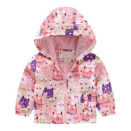 

Kids Jackets for Girls Boys Toddler Baby Cute Solid Color Winter Hoodie Keep Warm Cotton Thick Coat