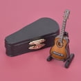 thumbnail image 1 of Modelo De Guitarra De Madera, Artesanía Exquisita, Decoración Ideal, Decoración Del Hogar, Acabado Suavizado, Modelo De Guitarra En Miniatura, Con Amantes De La Música, Adorno, 1 of 7