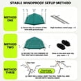 thumbnail image 3 of WFYL 3-4 Person Tent for Camping, Camping Tent w/ Carry Bag, Wind Ropes & Stakes, Tent poles, Instant Tent for Outdoor, Hiking, Traveling, Green, 3 of 7