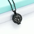 thumbnail image 3 of Personalize Family Tree Leaves Keepsake Pendant with Small Urn Necklace for Cremation Ashes Perfume Dry Flower Holder Memorial Jewelry, 3 of 6