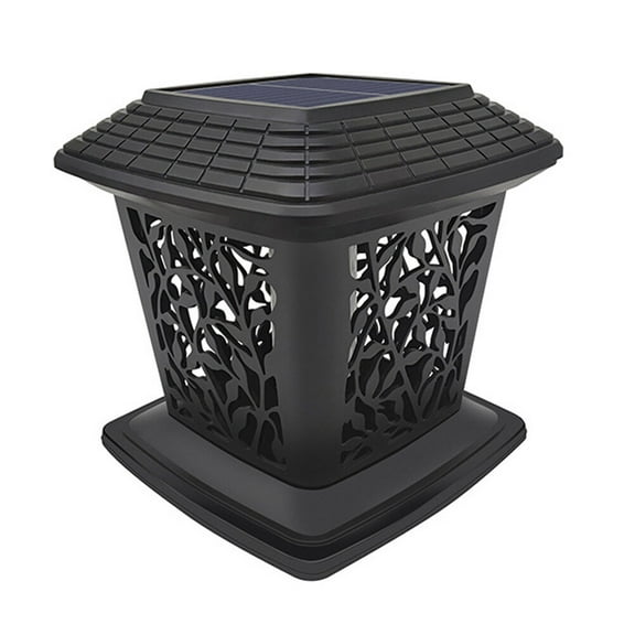 Raindrops  Solar Post Lights Outdoor Garden Patio Poles Fence outside Black