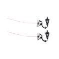 thumbnail image 2 of Milaget 2x Dollhouse LED Wall Sconces Ornament Building Sand Table Street Lights C, 2 of 9