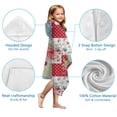 thumbnail image 7 of Pioneer Flower Floral Print Pattern Hooded Bath Towel，50"x30" for Ages 3 To 12 Kids, Quick Dry Lightweight Soft Microfiber Hood Beach Towel Cover Up for Kids, 7 of 7