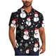 thumbnail image 2 of Blusa y camisa de manga corta con cuello vuelto para hombre, blusa informal de moda con cuello vuelto, blusa estampada de manga corta con botones, blusa de poliéster para hombre, 2 of 6