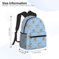 thumbnail image 4 of Haiem Cute Cartoon Corgi Lightweight Backpack for School, Classic Basic Water Resistant Casual Daypack for Travel with Bottle Side Pockets, 4 of 8