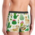 thumbnail image 4 of Kdxio Men's Boxer Briefs with Alpaca and Cactus Print - Comfortable and Breathable Underwear for Everyday Wear, 4 of 7
