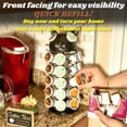 thumbnail image 7 of Made Easy Kit Carousel Coffee Pod Holder, Compatible with Keurig K-Pods K-Cups, Countertop Rack Storage Organizer, Metal Home and Kitchen Decor, Capsule Café Station Bar, 7 of 7