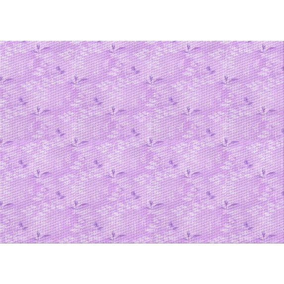 Ahgly Company Indoor Rectangle Patterned Violet Purple Area Rugs, 5' x 7'