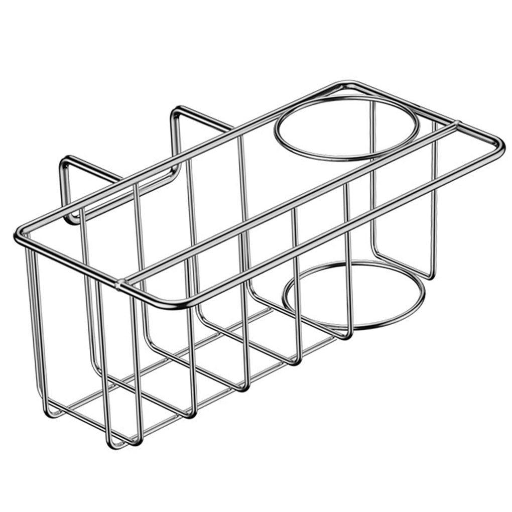 TureClos Sink Drain Rack Kitchen Sponge Cloth Storage Holder Stainless