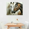 thumbnail image 2 of Creowell  yellow Romantic Couples Horse Canvas Wall Art Artwork For Bedroom Decor for Sweet Coulple Love Print Animal Artwork 16x12in, 2 of 6