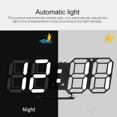 thumbnail image 4 of CNKOO 3D Digital Alarm Clock with Snooze Function Wall LED Number Time Clock, 4 of 6