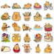 thumbnail image 2 of 50 Pcs Cartoon Capybara Stickers and Waterproof Animal Stickers Sui, 2 of 5