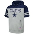 thumbnail image 2 of Men's Mitchell & Ness Gray Dallas Cowboys Off Field Vintage Logo Short Sleeve Pullover Hoodie, 2 of 3