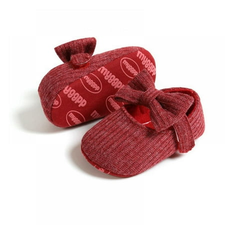 

Baby Girl Casual Walking Shoes Bowknot Sneakers Soft Soled Anti-Slip First Walkers Spring and Autumn