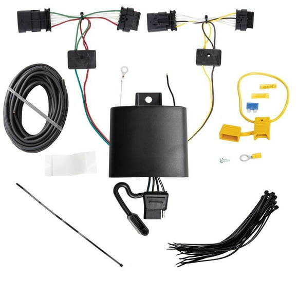 Fits 2020-2024 BMW X1 Tekonsha Trailer Wiring Connector 118843 T-One; T-One Connector Assembly With Circuit Protected Modulite HD Module; 4-Way Flat