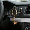 thumbnail image 3 of 1pc Cartoon Squirrel Pine Cone Keychain Cute Animal Key Ring Purse Bag Backpack Car Key Charm Accessory Women Gift, 3 of 6